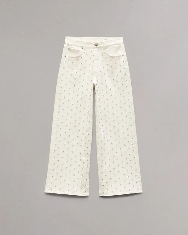 WideLeg and BarrelJeans Women Andi AnkleLength Jean Ecrupearl rag and bone