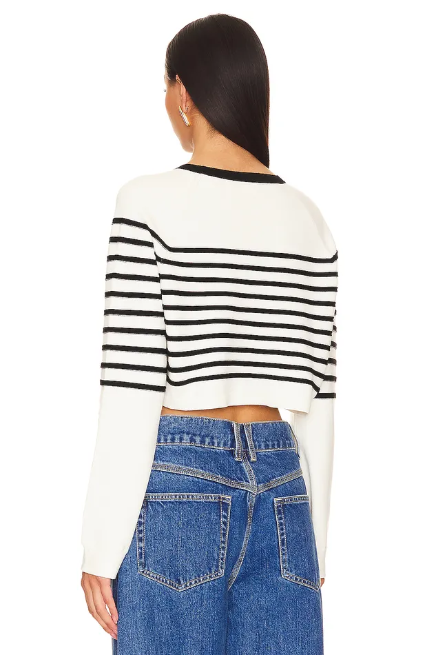 Willow Striped Sweater Black and White Women Lovers and Friends Sweaters and Knits Willow Striped Sweater Black and White Women Lovers and Friends Sweaters and Knits