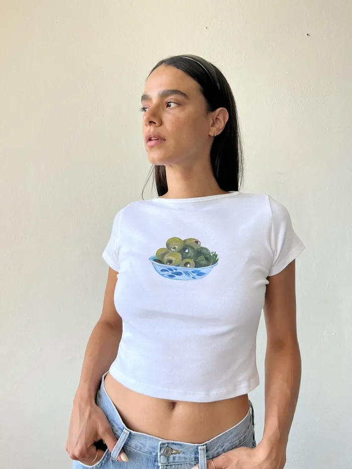 Women Alex Tee Olivebowl Lisa Says Gah Graphic Tees
