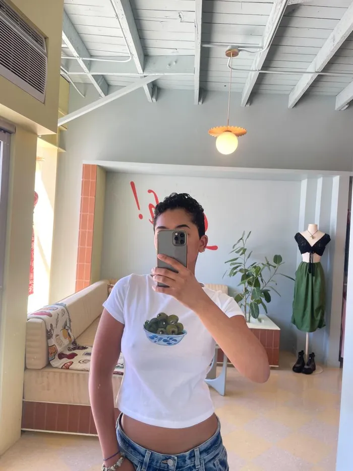 Women Alex Tee Olivebowl Lisa Says Gah Graphic Tees
