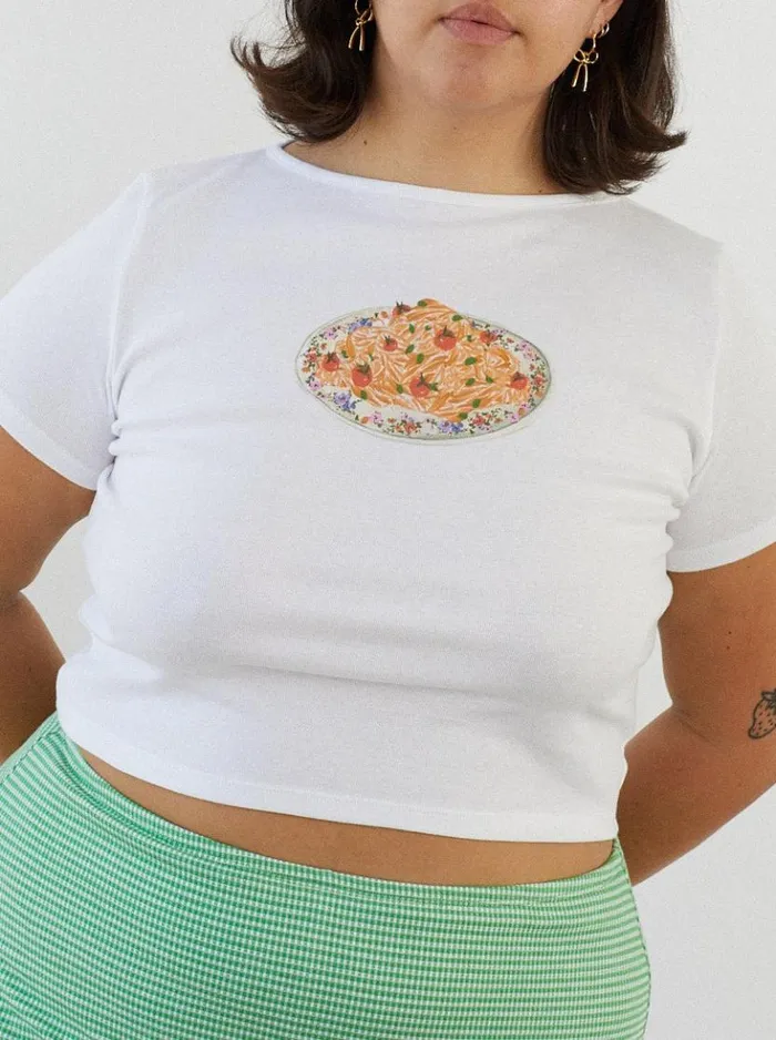 Women Alex Tee Pasta Bowl Lisa Says Gah Knit Tops