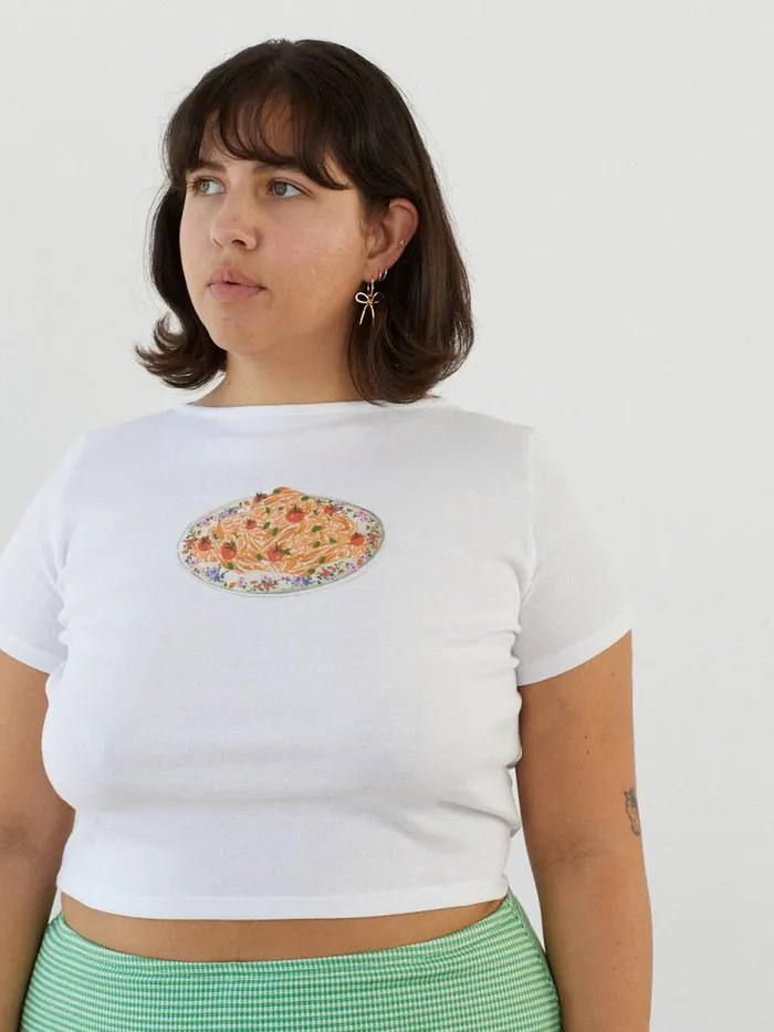 Women Alex Tee Pasta Bowl Lisa Says Gah Knit Tops