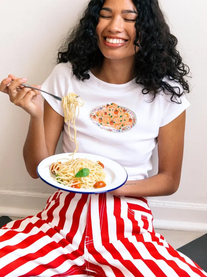 Women Alex Tee Pasta Bowl Lisa Says Gah Knit Tops
