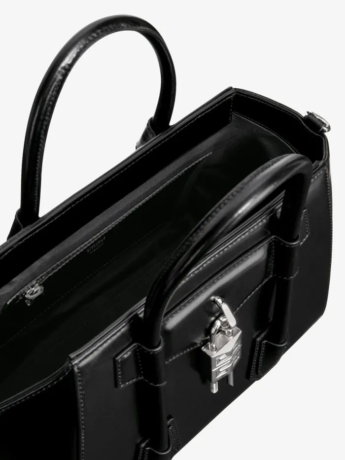Women Antigona Givenchy Small Antigona Lock Bag In Box Leather Black