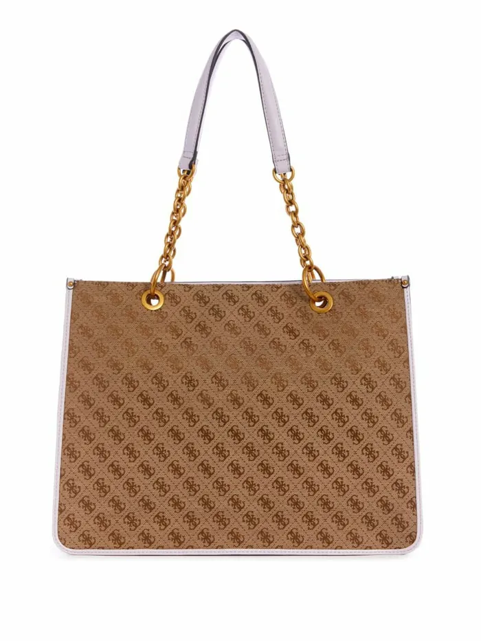 Women Aviana Tote LatteLilac Handbags GUESS Women Aviana Tote LatteLilac Handbags GUESS