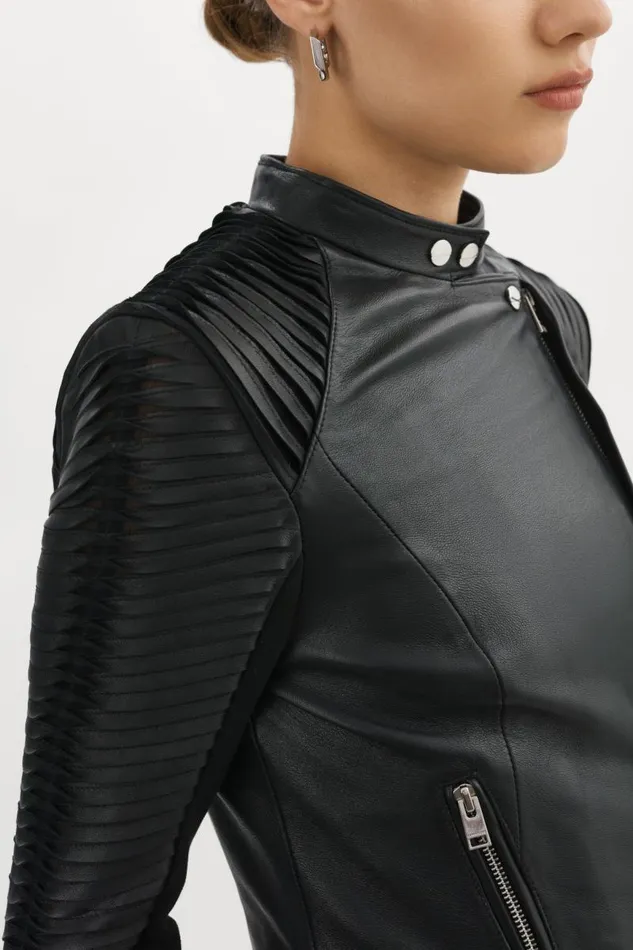 Women AZRA Leather Jacket Black LAMARQUE Leather Jackets Women AZRA Leather Jacket Black LAMARQUE Leather Jackets