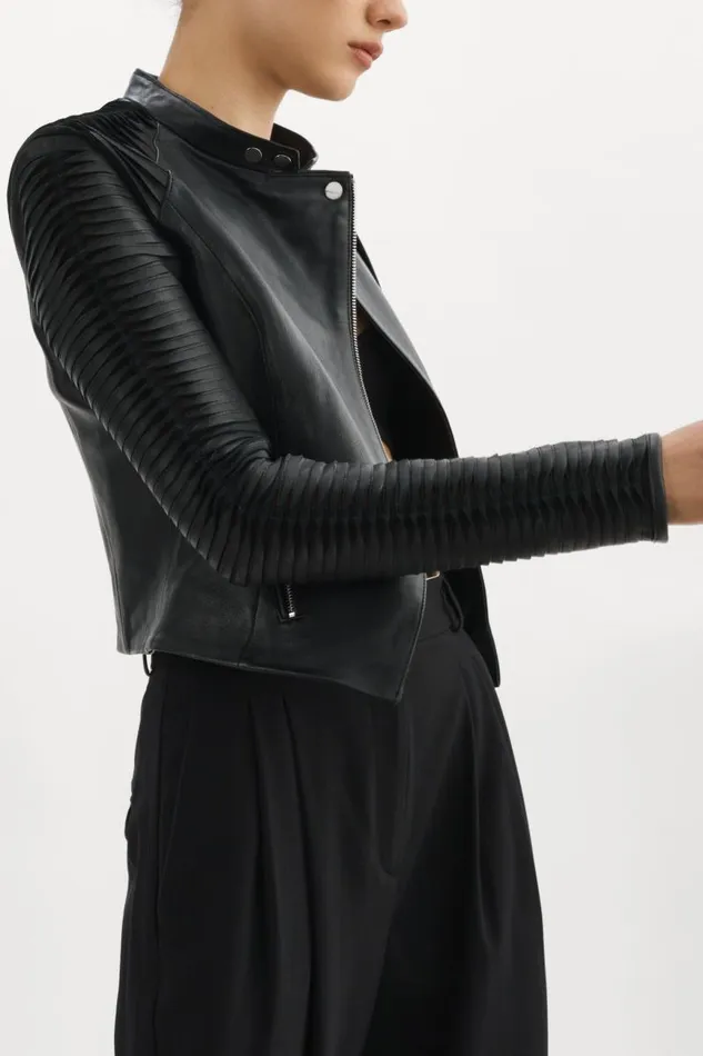 Women AZRA Leather Jacket Black LAMARQUE Leather Jackets Women AZRA Leather Jacket Black LAMARQUE Leather Jackets