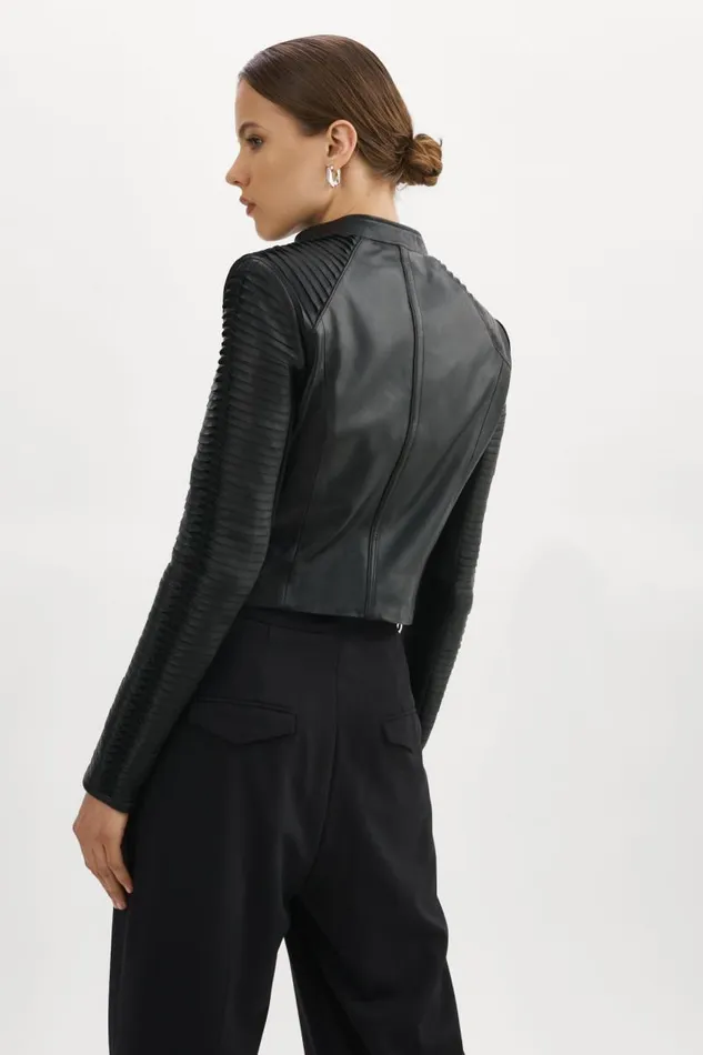 Women AZRA Leather Jacket Black LAMARQUE Leather Jackets Women AZRA Leather Jacket Black LAMARQUE Leather Jackets