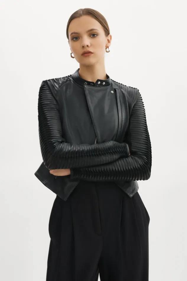 Women AZRA Leather Jacket Black LAMARQUE Leather Jackets Women AZRA Leather Jacket Black LAMARQUE Leather Jackets