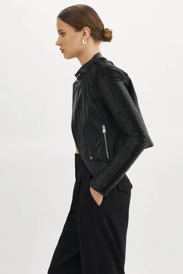 Women AZRA Leather Jacket Black LAMARQUE Leather Jackets Women AZRA Leather Jacket Black LAMARQUE Leather Jackets