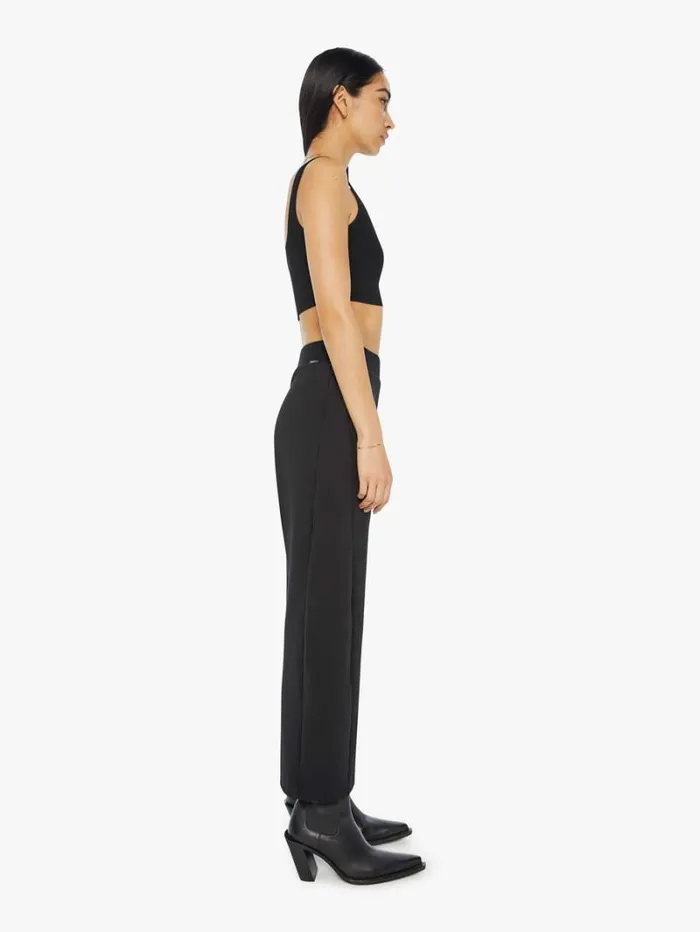 Women Barrel Mother Denim The Smooth HalfPipe Flood Black Women Barrel Mother Denim The Smooth HalfPipe Flood Black