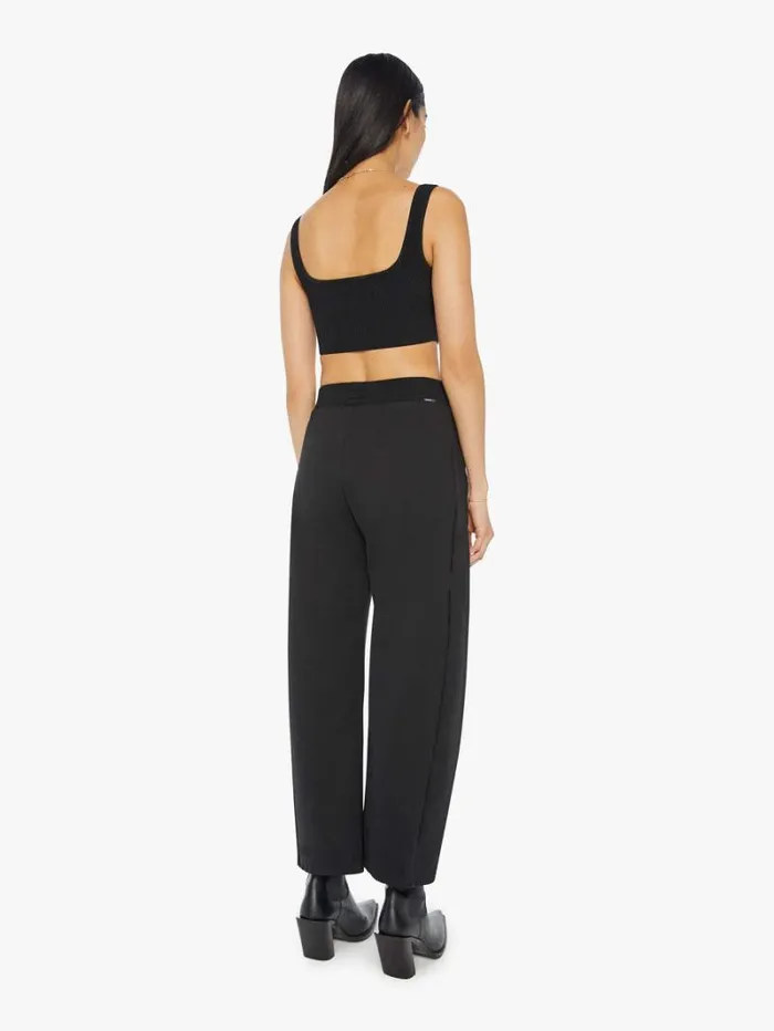 Women Barrel Mother Denim The Smooth HalfPipe Flood Black Women Barrel Mother Denim The Smooth HalfPipe Flood Black