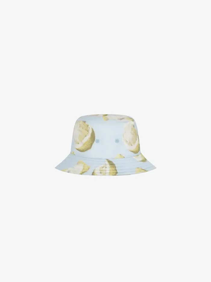 Women Beanies and Caps Givenchy GIVENCHY Bucket Hat In Silk With Lemon Print Sky Blue Women Beanies and Caps Givenchy GIVENCHY Bucket Hat In Silk With Lemon Print Sky Blue