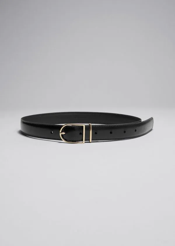 Women Belts and Other Stories Leather Belt Black
