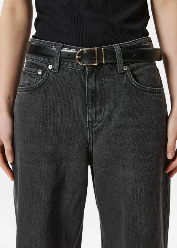 Women Belts and Other Stories Leather Belt Black