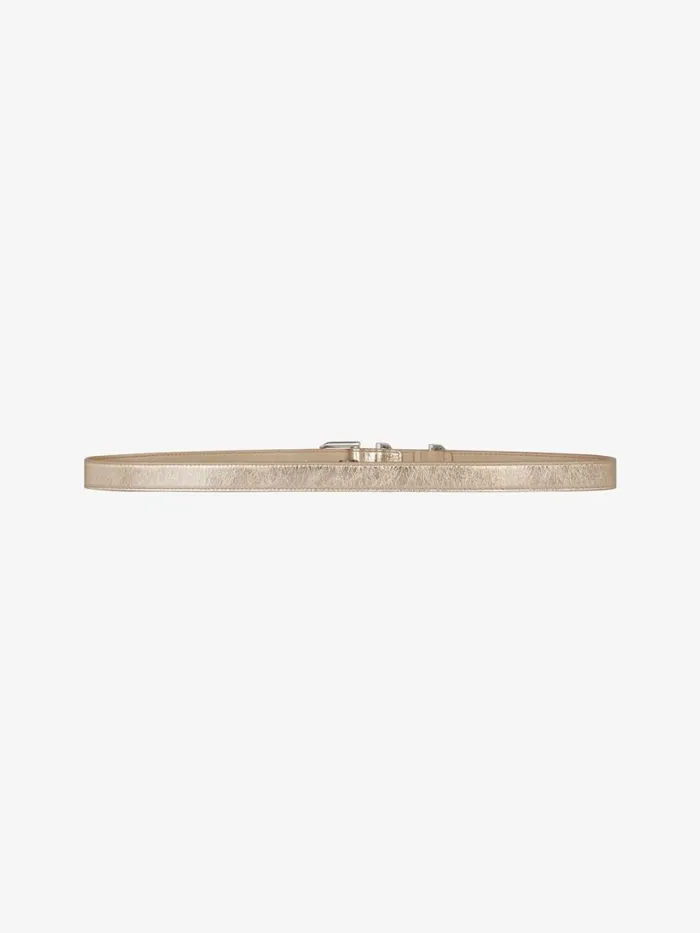 Women Belts Givenchy Voyou Belt In Laminated Leather Dusty Golden Women Belts Givenchy Voyou Belt In Laminated Leather Dusty Golden