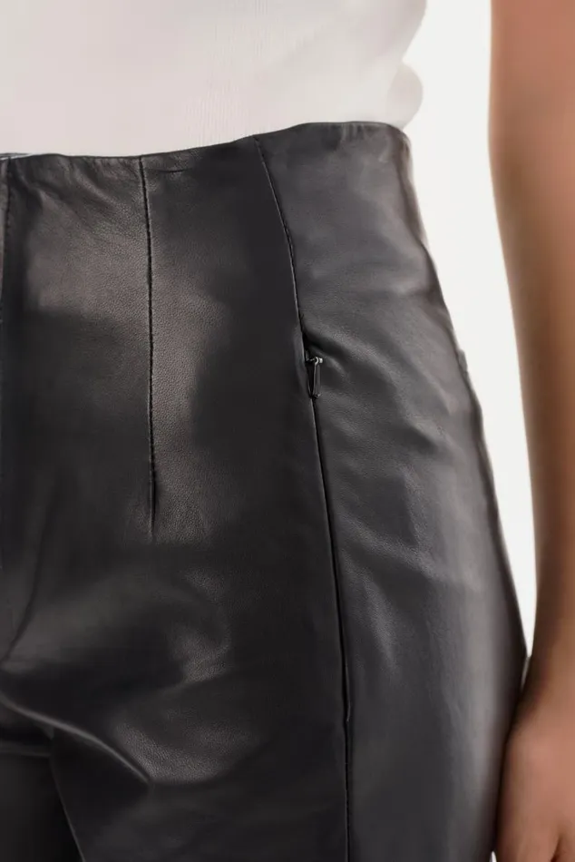Women BERNICE HighWaisted Leather Shorts Black LAMARQUE Pants and Shorts Women BERNICE HighWaisted Leather Shorts Black LAMARQUE Pants and Shorts