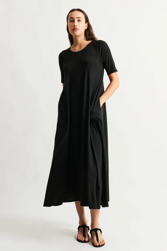 Women Black Bantu Maxi Dress Raquel Allegra Dresses