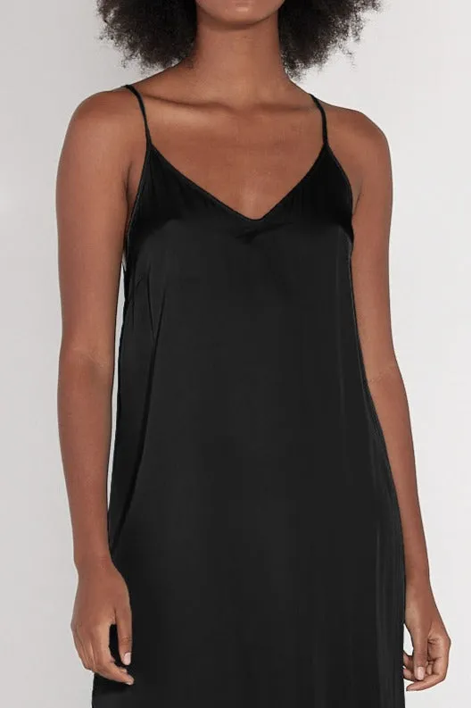 Women Black Slip Dress Raquel Allegra Dresses