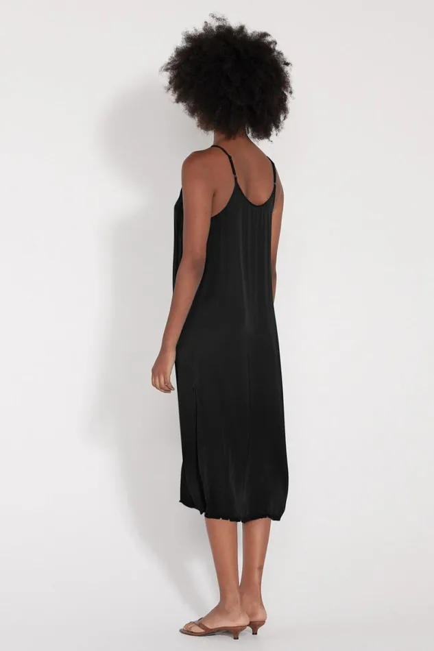 Women Black Slip Dress Raquel Allegra Dresses