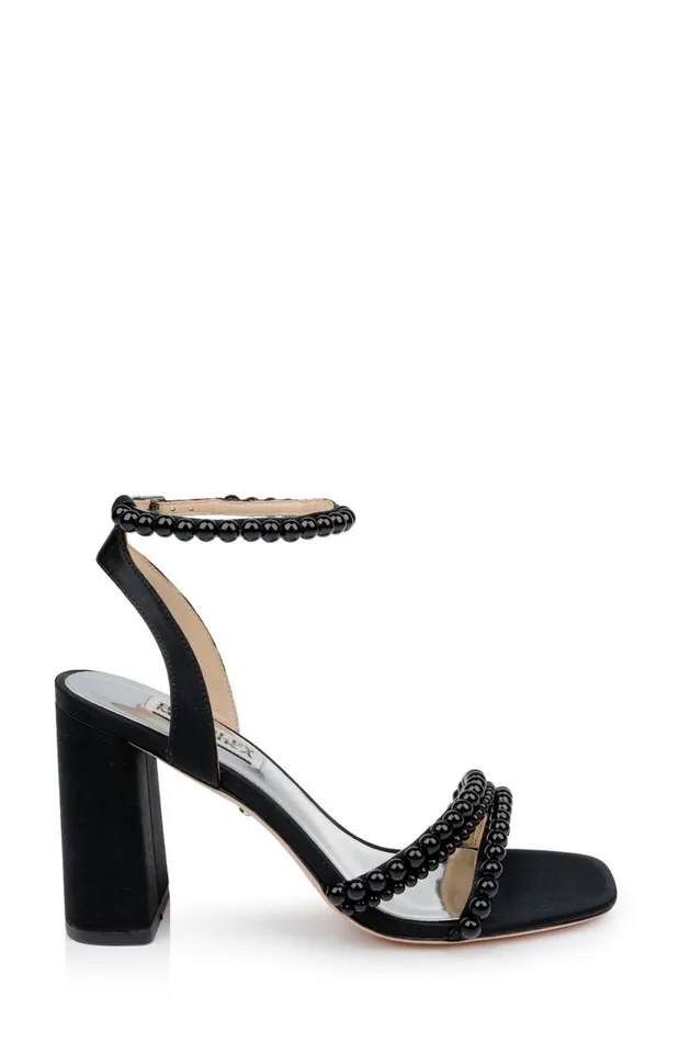 Women Block Heels Badgley Mischka Feisty Ii Pearl Block Heel Black
