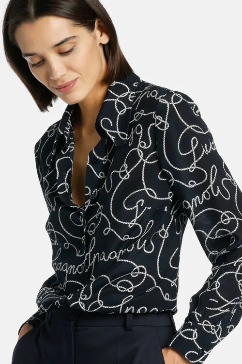 Women Blouses and Shirts Luisa Spagnoli Balestra Balestra Blue Women Blouses and Shirts Luisa Spagnoli Balestra Balestra Blue