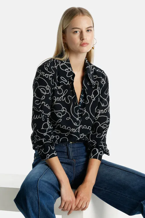 Women Blouses and Shirts Luisa Spagnoli Balestra Balestra Blue Women Blouses and Shirts Luisa Spagnoli Balestra Balestra Blue