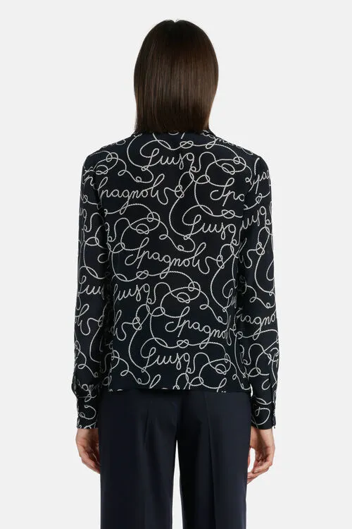 Women Blouses and Shirts Luisa Spagnoli Balestra Balestra Blue Women Blouses and Shirts Luisa Spagnoli Balestra Balestra Blue