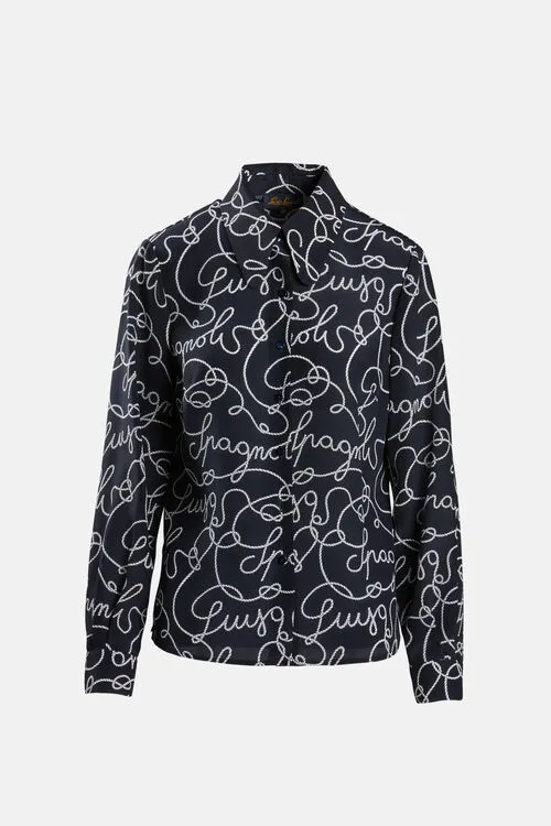 Women Blouses and Shirts Luisa Spagnoli Balestra Balestra Blue Women Blouses and Shirts Luisa Spagnoli Balestra Balestra Blue