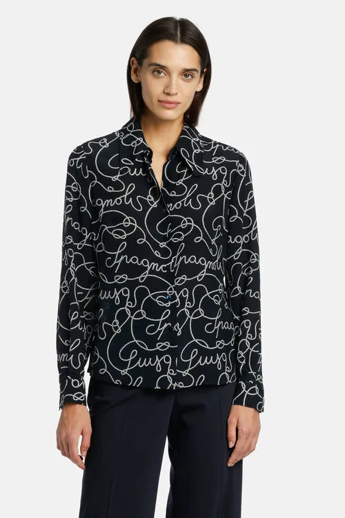 Women Blouses and Shirts Luisa Spagnoli Balestra Balestra Blue Women Blouses and Shirts Luisa Spagnoli Balestra Balestra Blue