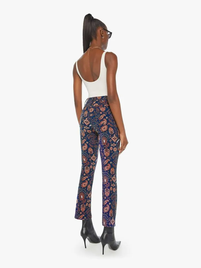 Women Bootcut Mother Denim The Hustler Flood Henna Happiness