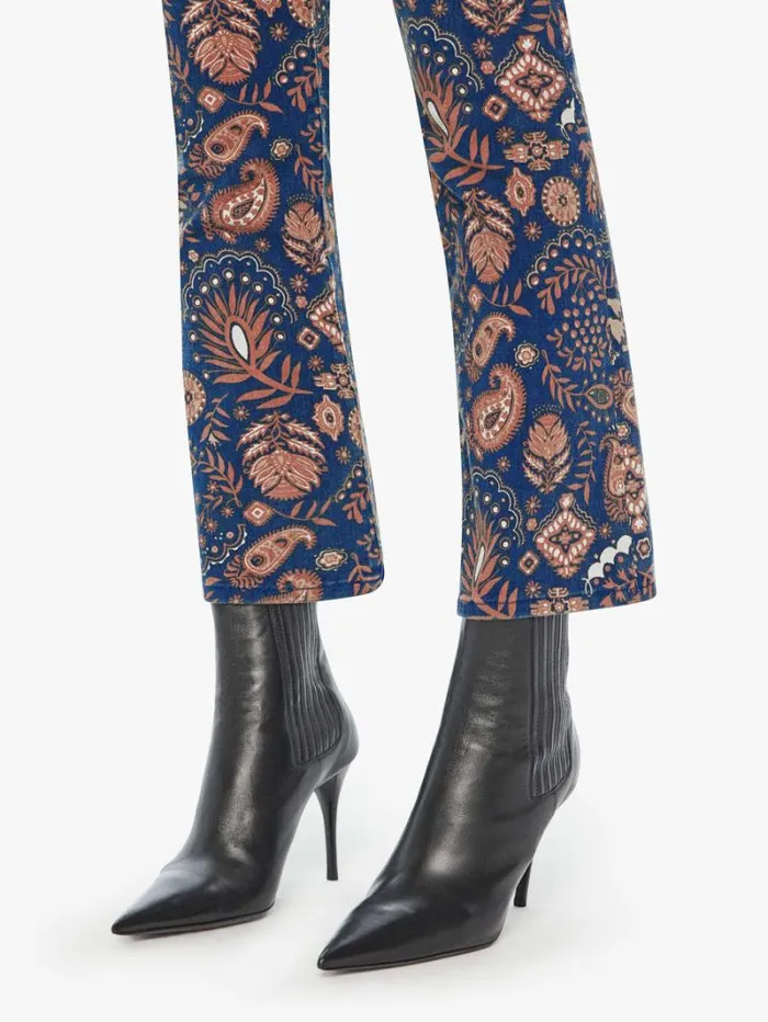 Women Bootcut Mother Denim The Hustler Flood Henna Happiness