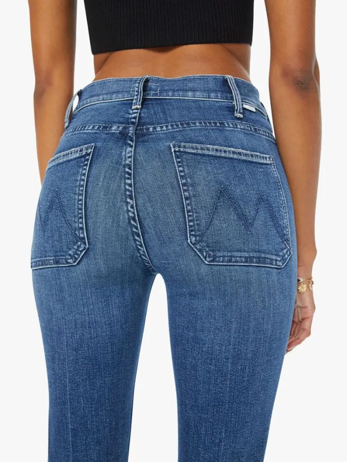 Women Bootcut Mother Denim The Patch Pocket Insider Sneak Wash Caving In Women Bootcut Mother Denim The Patch Pocket Insider Sneak Wash Caving In