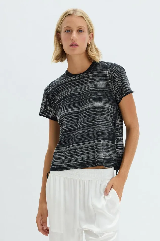 Women Brush Black Liana Tee Raquel Allegra TShirts