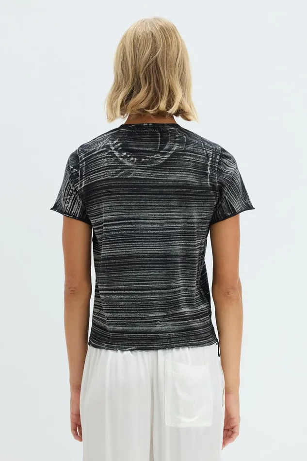 Women Brush Black Liana Tee Raquel Allegra TShirts