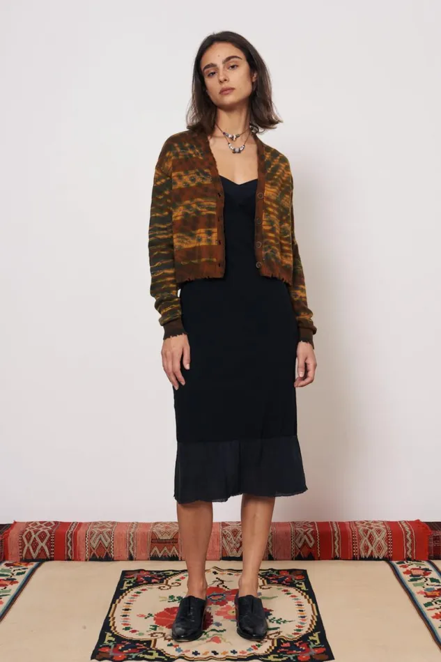 Women Cashmere Green Nairobi Cardigan Raquel Allegra Sweaters and Knits