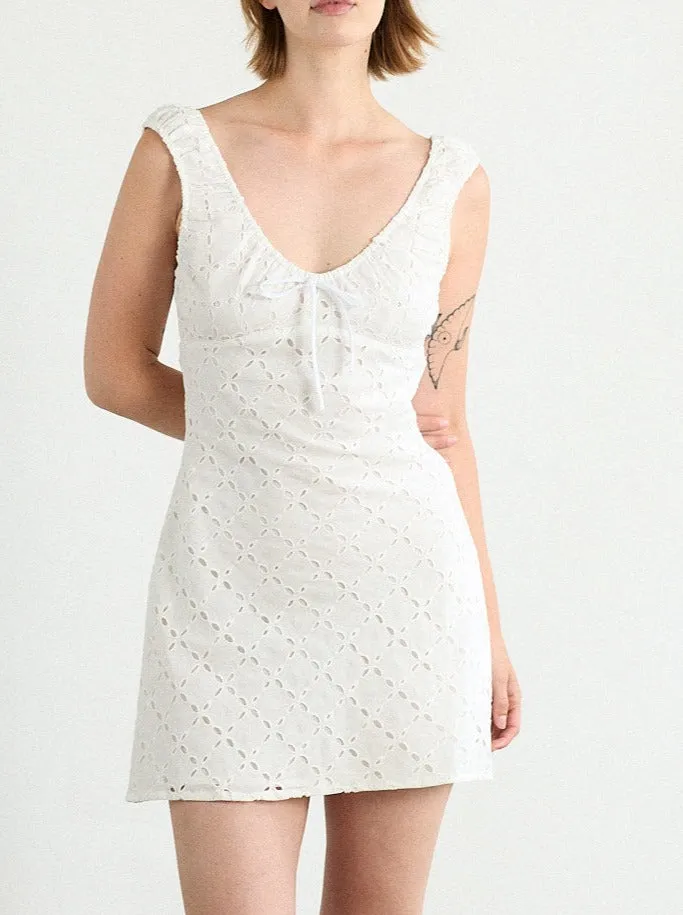 Women Cedar Eyelet Dress White Lisa Says Gah Dresses
