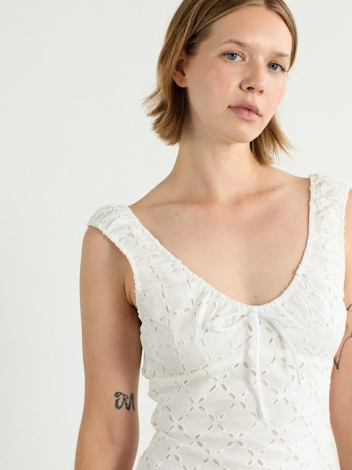 Women Cedar Eyelet Dress White Lisa Says Gah Dresses