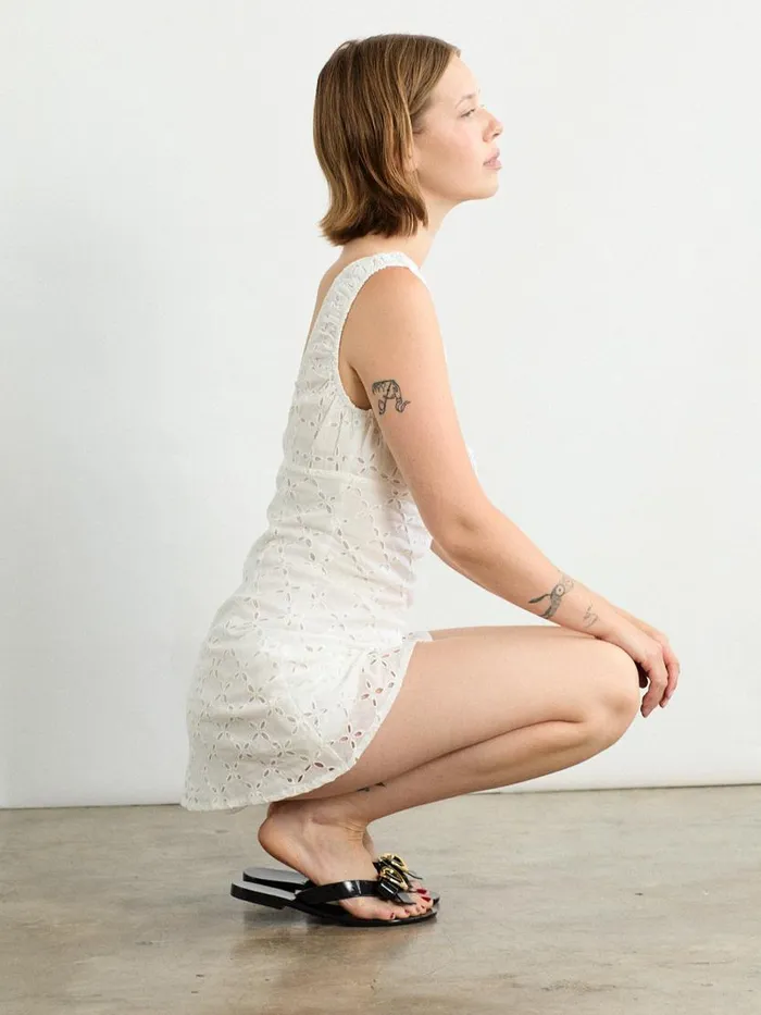 Women Cedar Eyelet Dress White Lisa Says Gah Dresses