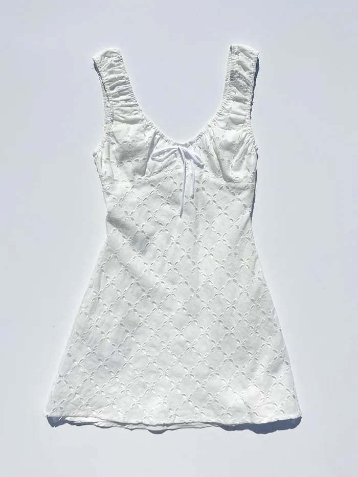 Women Cedar Eyelet Dress White Lisa Says Gah Dresses