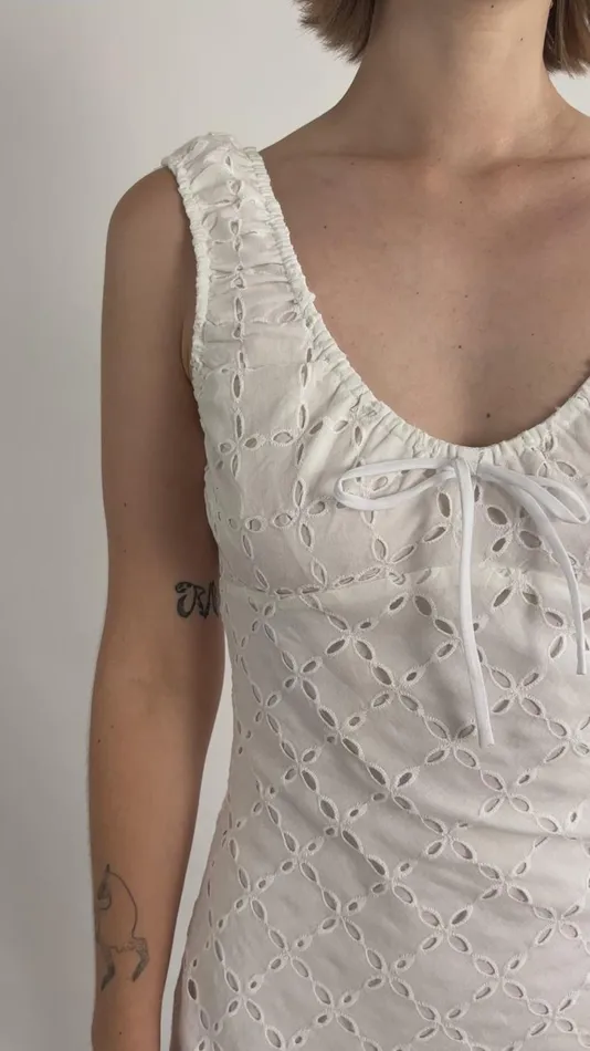 Women Cedar Eyelet Dress White Lisa Says Gah Dresses