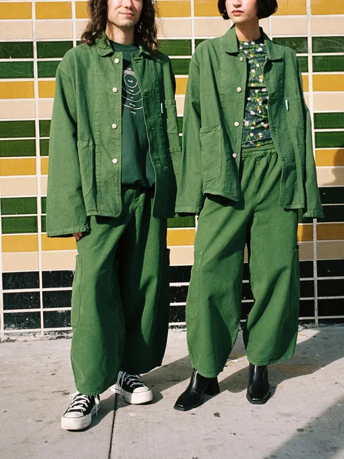 Women Chef Pant Kale Green Lisa Says Gah Pants