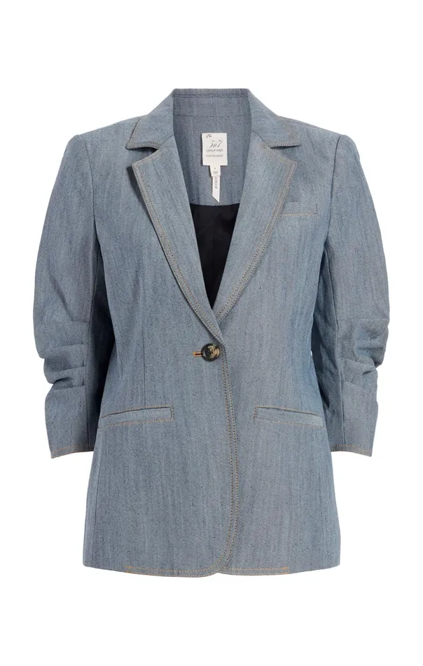 Women Cinq Sept Blazers Denim Khloe Blazer Light Indigo