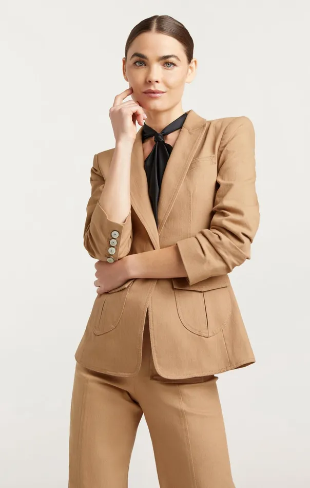 Women Cinq Sept Blazers Louisa Jacket Sahara