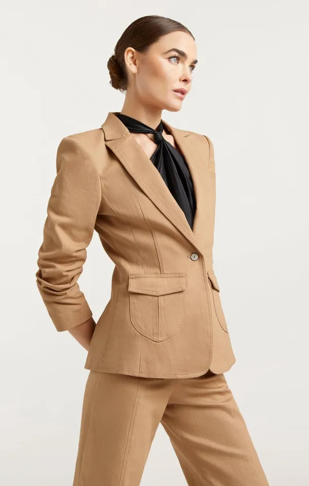 Women Cinq Sept Blazers Louisa Jacket Sahara