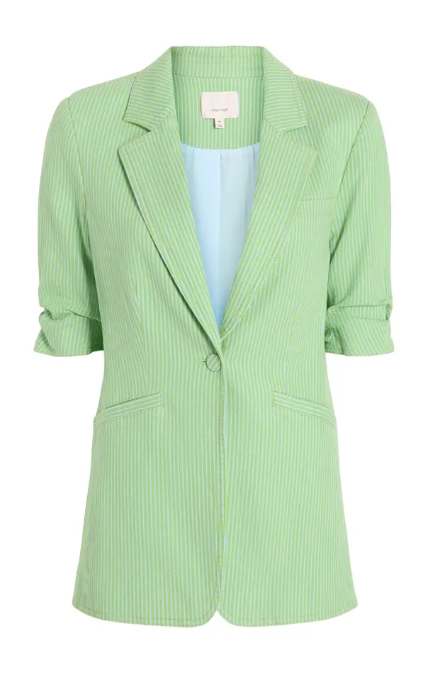 Women Cinq Sept Blazers Short Sleeve Khloe Blazer Lush Meadowskylight