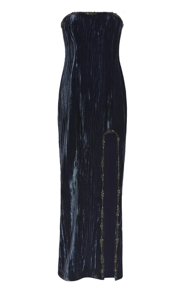 Women Cinq Sept Cocktail and Evening Eponine Gown Peacock Blue