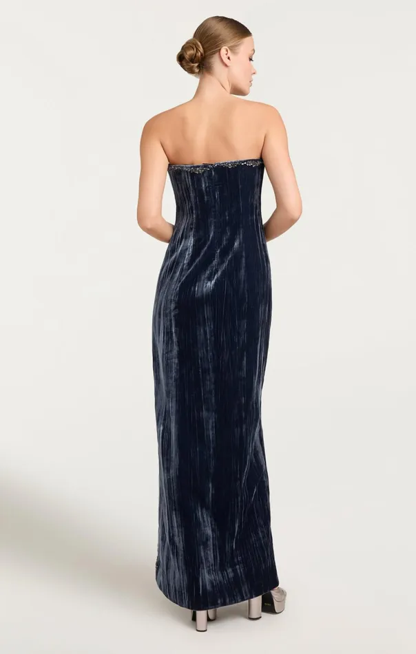 Women Cinq Sept Cocktail and Evening Eponine Gown Peacock Blue
