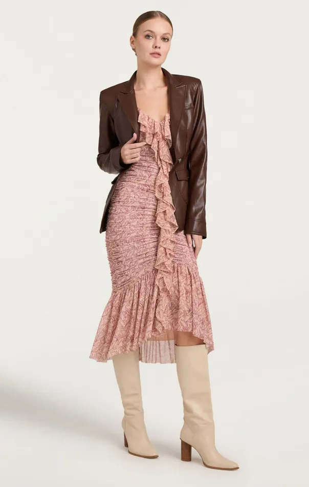 Women Cinq Sept Cocktail and Evening Paola Dress Blusher Multi