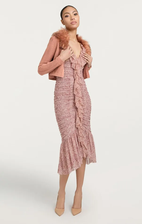 Women Cinq Sept Cocktail and Evening Paola Dress Blusher Multi